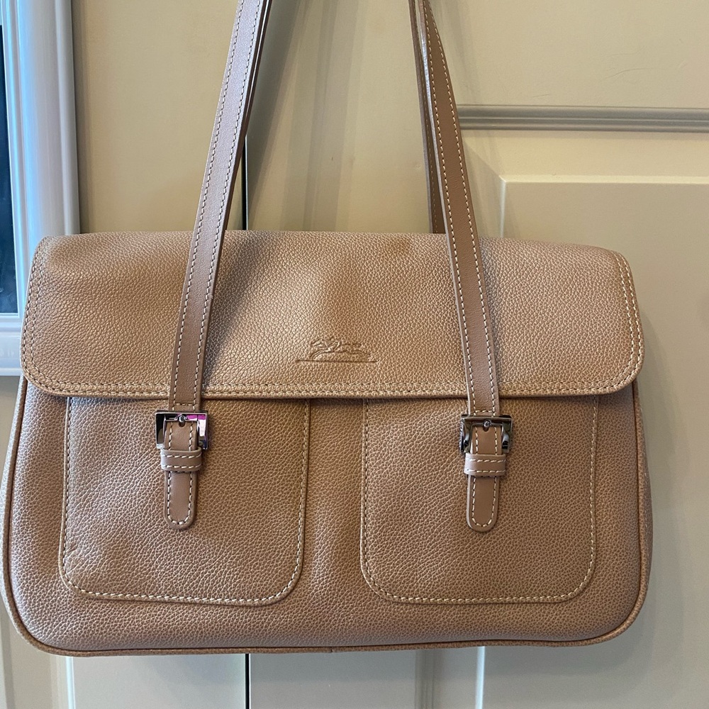 Longchamp leather shoulder bag